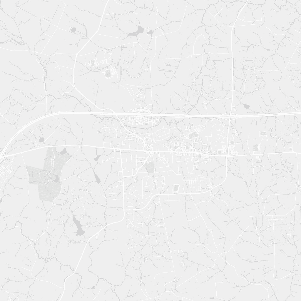 Sample street map of Purcellville, Virginia, showing the town center in the Loudoun Valley